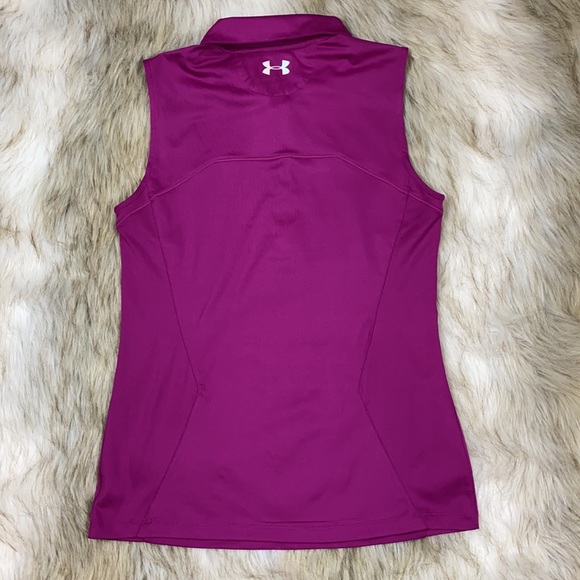 Under Armour Loose fuchsia Sleeveless Polo, Small - Picture 10 of 14